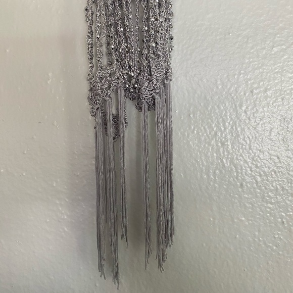 Glittery silver scarf - Picture 3 of 3